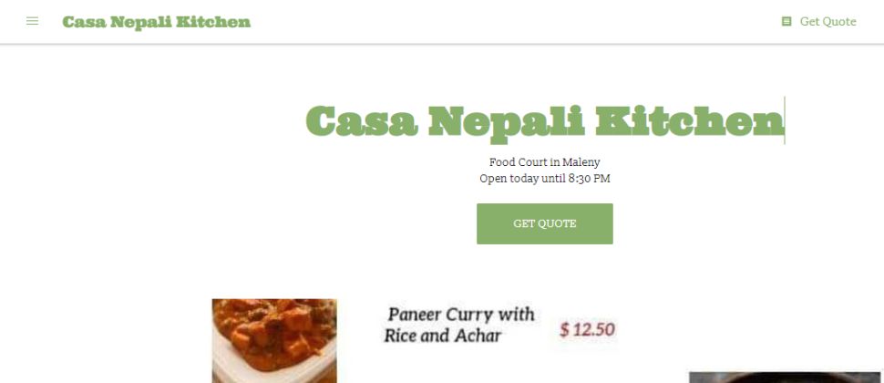 Casa Nepali Kitchen